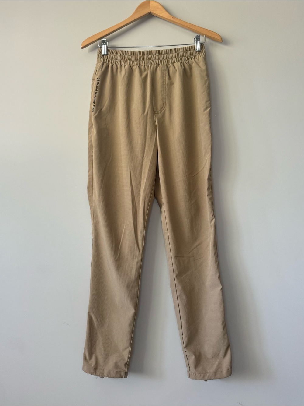 GRC Grand Running Club Taupe Elastic-Waist Performance Jogger Pants Small